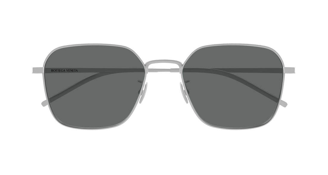 Sunglasses bottega veneta bv1422sa 004 plateado round/oval/panthos unisex size 55mm - Detailed view