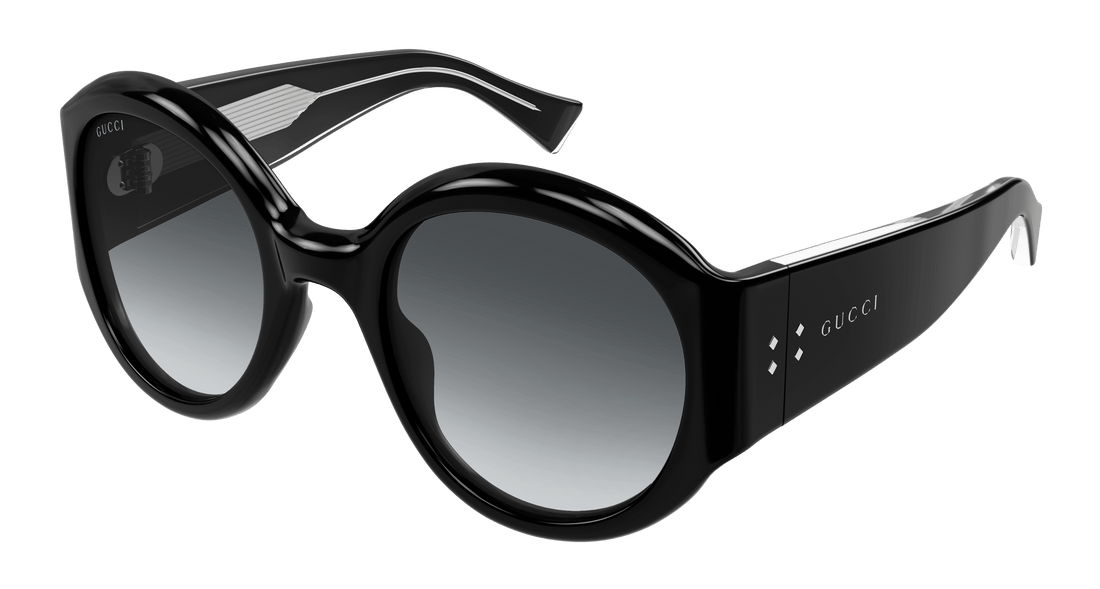 Sunglasses gucci gg2014s 001 negro round/oval/panthos femenino size 55mm - Main view