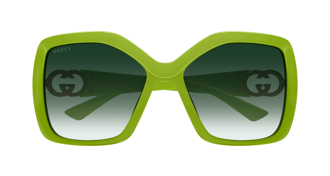 Sunglasses gucci gg2015s 004 verde rectangular / squared femenino size 59mm - Detailed view