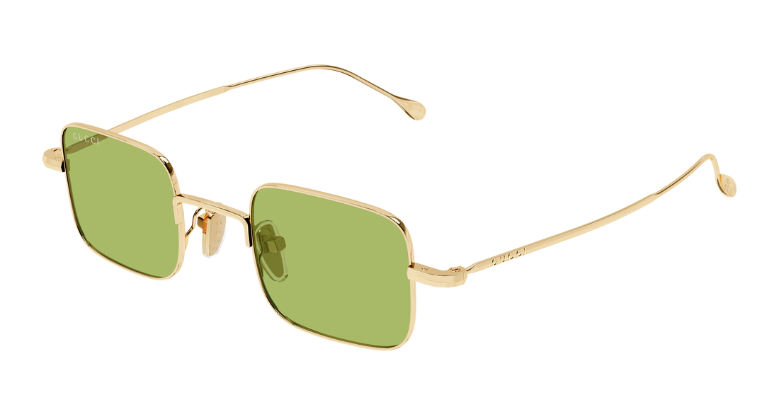 Óculos de sol gucci gg1813s 006 dorado rectangular / squared unisex tamanho 41mm - Vista principal