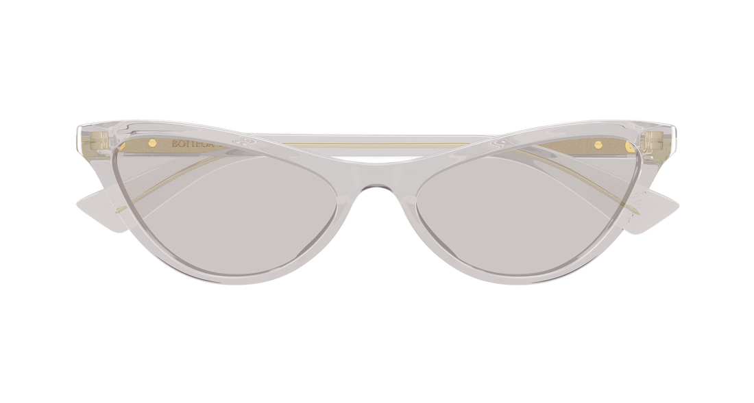 Óculos de sol bottega veneta bv1414s 003 gris cat eye femenino tamanho 56mm - Vista de detalhe
