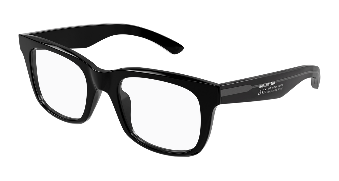 Prescription glasses balenciaga bb0428o 006 negro rectangular / squared masculino size 54mm - Main view