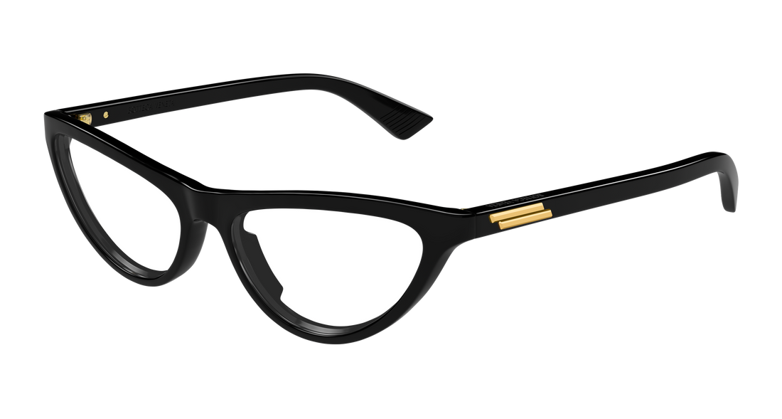 Óculos graduados bottega veneta bv1416o 001 negro cat eye femenino tamanho 55mm - Vista principal