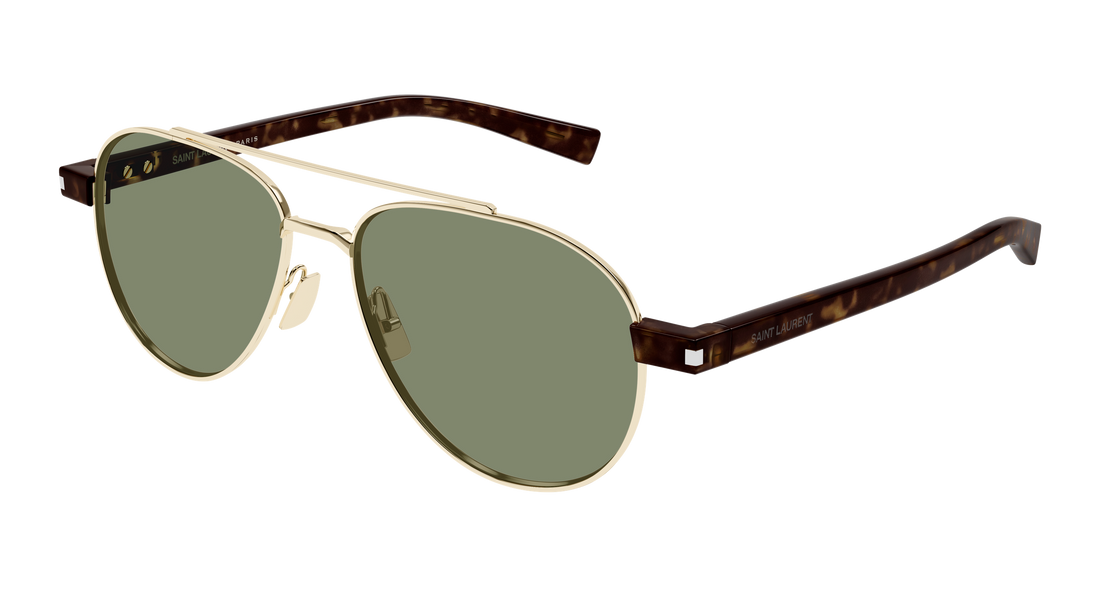 Gafas de sol saint laurent sl 843 003 dorado round/oval/panthos masculino talla 54mm - Vista principal