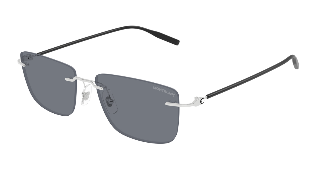 Sunglasses montblanc mb0429s 002 plateado rectangular / squared masculino size 56mm - Main view