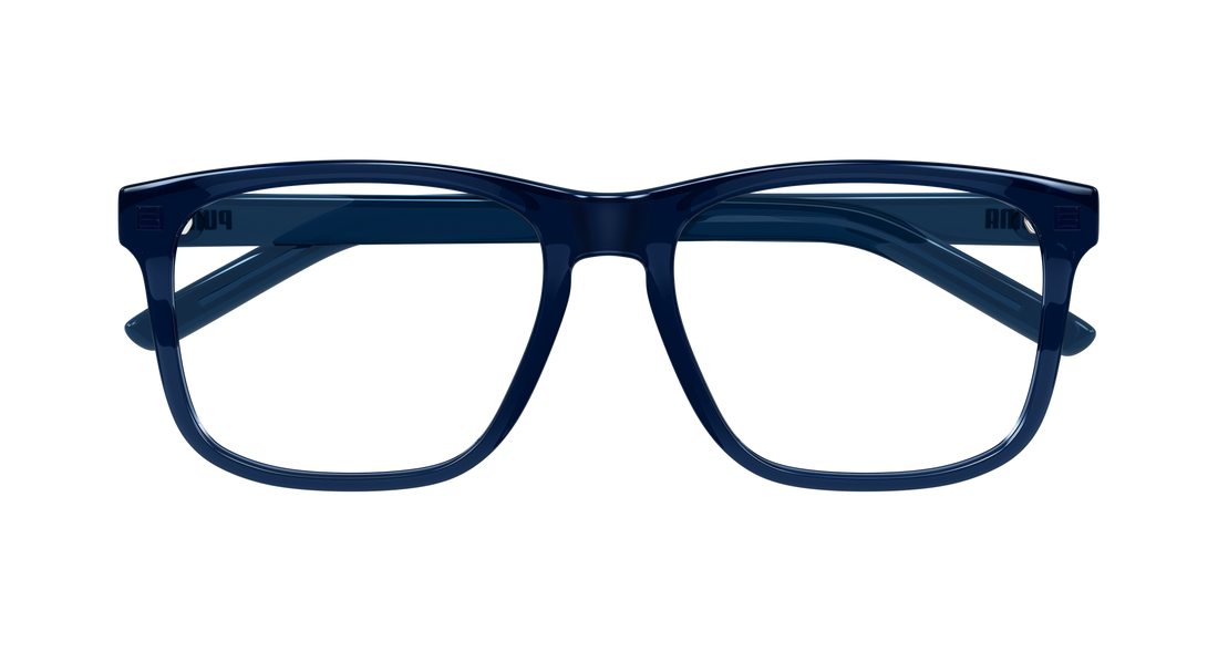 Brillen puma pu0517o 003 azul rectangular / squared masculino maat 55mm - Detailaanzicht