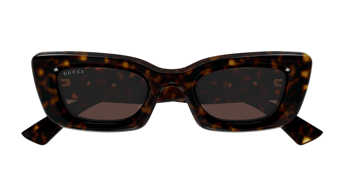 Occhiali da sole gucci gg1827s 002 havana cat eye femenino taglia 49mm - Vista dettagliata
