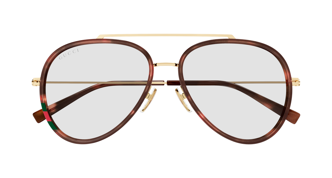 Gafas de sol gucci gg1981s 006 havana pilot/navigator masculino talla 56mm - Vista de detalle