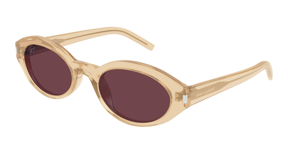 Óculos de sol saint laurent sl 567 007 amarillo round/oval/panthos femenino tamanho 51mm - Vista principal