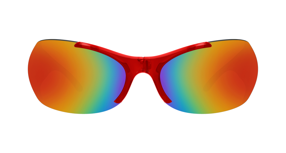 Sunglasses balenciaga bb0454s 004 rojo geometric unisex size 99mm - Detailed view