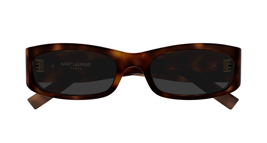 Sonnenbrillen saint laurent sl m152 003 havana rectangular / squared unisex größe 55mm - Detailansicht