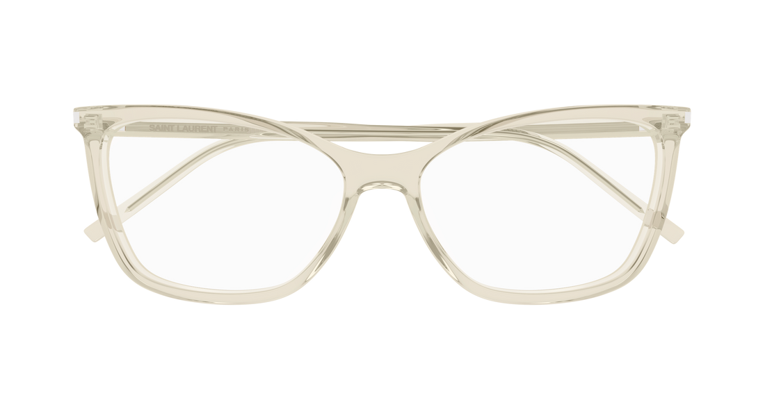 Brillen saint laurent sl 834 004 amarillo cat eye femenino größe 53mm - Detailansicht