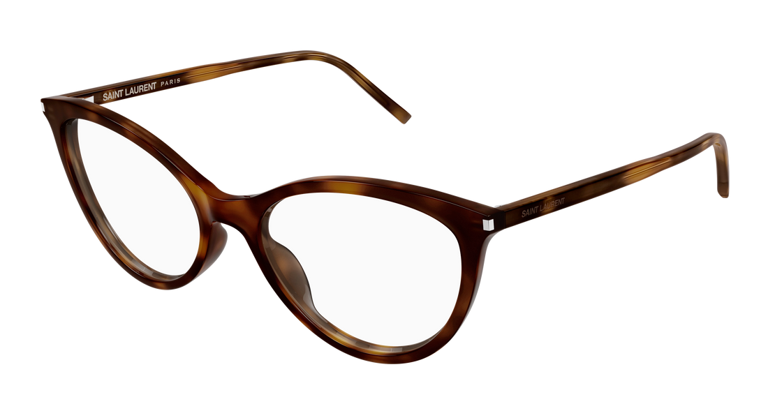 Óculos graduados saint laurent sl 833 003 havana cat eye femenino tamanho 55mm - Vista principal
