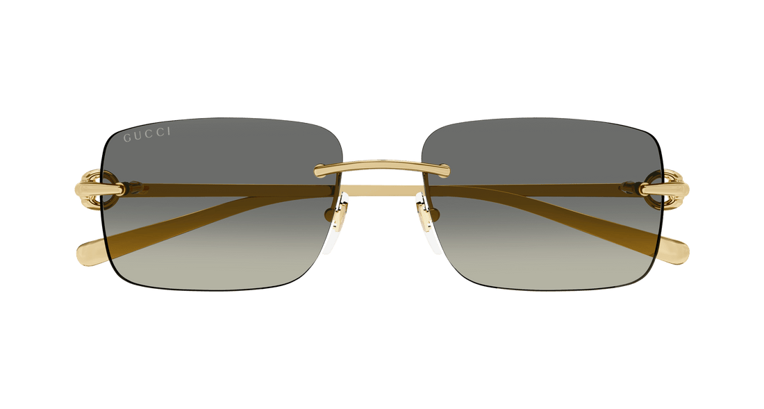 Óculos de sol gucci gg1703s 005 dorado square masculino tamanho 55mm - Vista de detalhe