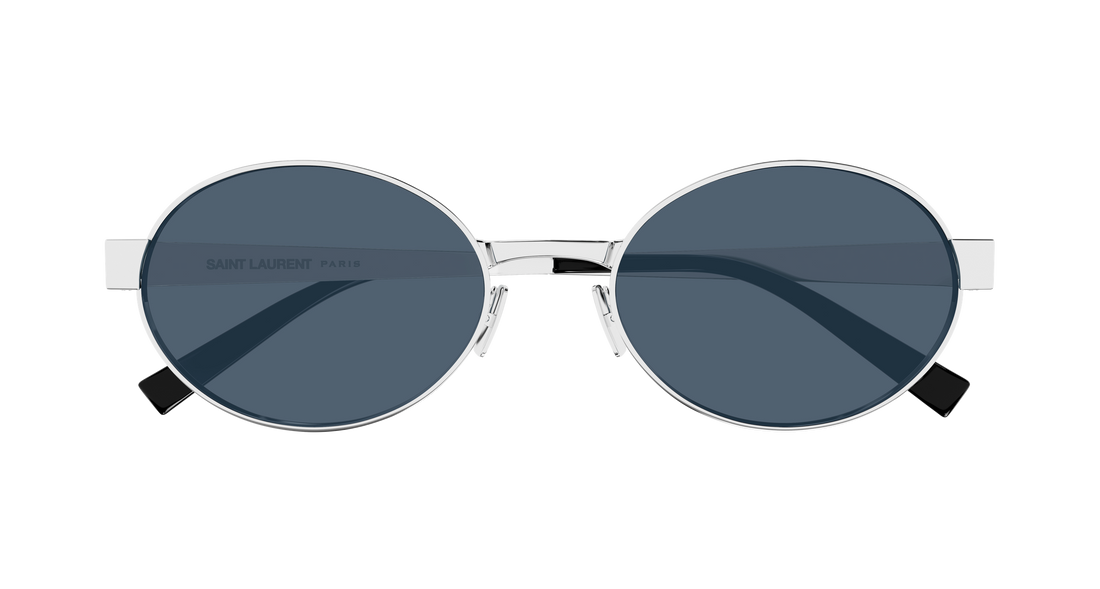 Óculos de sol saint laurent sl 692 006 plateado round/oval/panthos femenino tamanho 55mm - Vista de detalhe