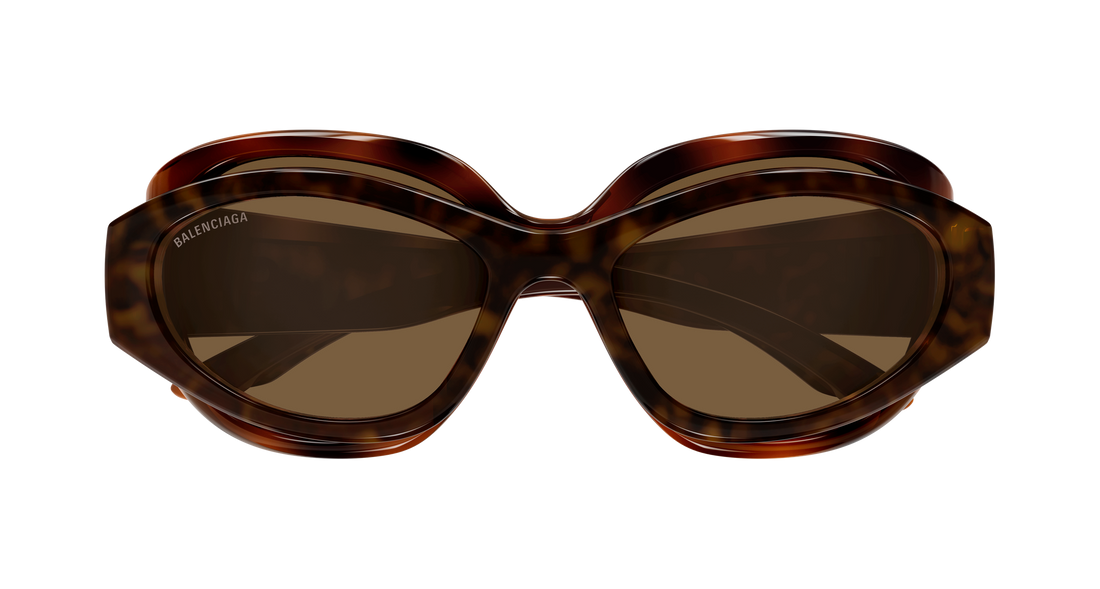 Sunglasses balenciaga bb0456s 003 havana cat eye unisex size 59mm - Detailed view