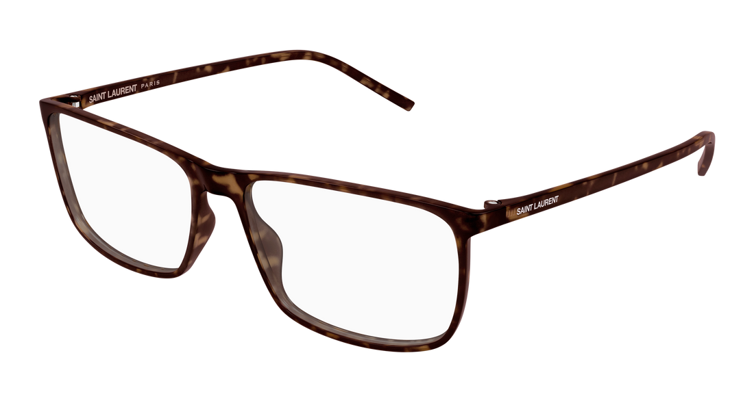 Brillen saint laurent sl 846 006 havana rectangular / squared masculino größe 61mm - Hauptansicht