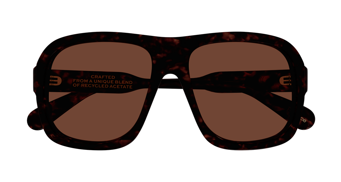 Lunettes de soleil chloé ch0331s 002 havana pilot/navigator femenino taille 58mm - Vue détaillée