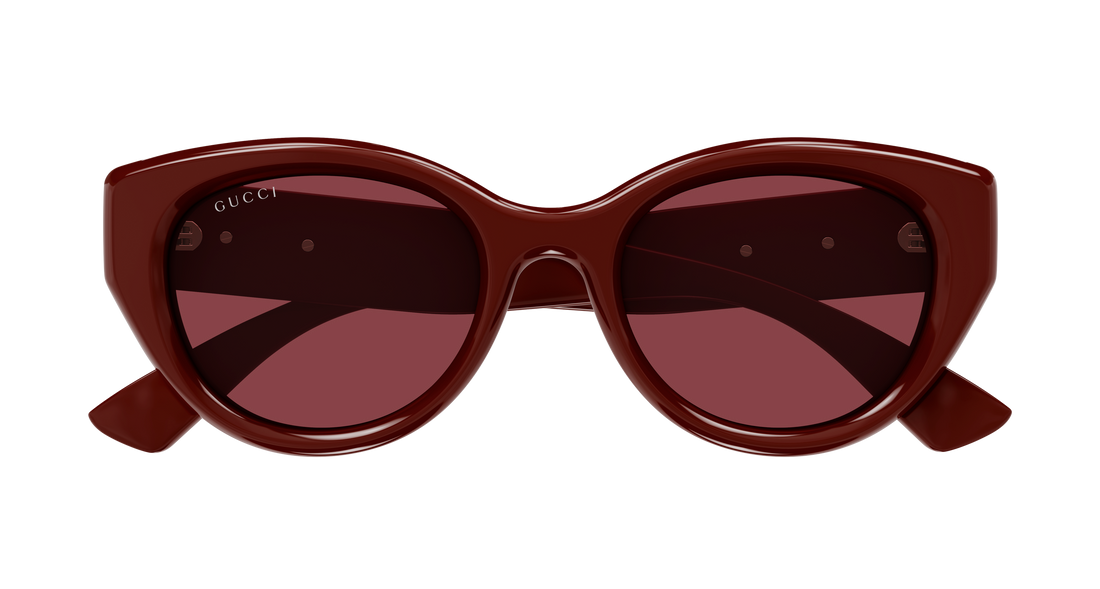 Sunglasses gucci gg1976sk 004 burdeos round/oval/panthos femenino size 52mm - Detailed view