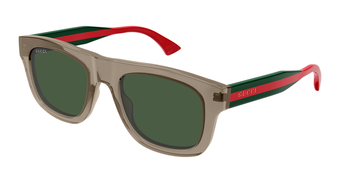 Occhiali da sole gucci gg1991s 003 marron rectangular / squared masculino taglia 52mm - Vista principale