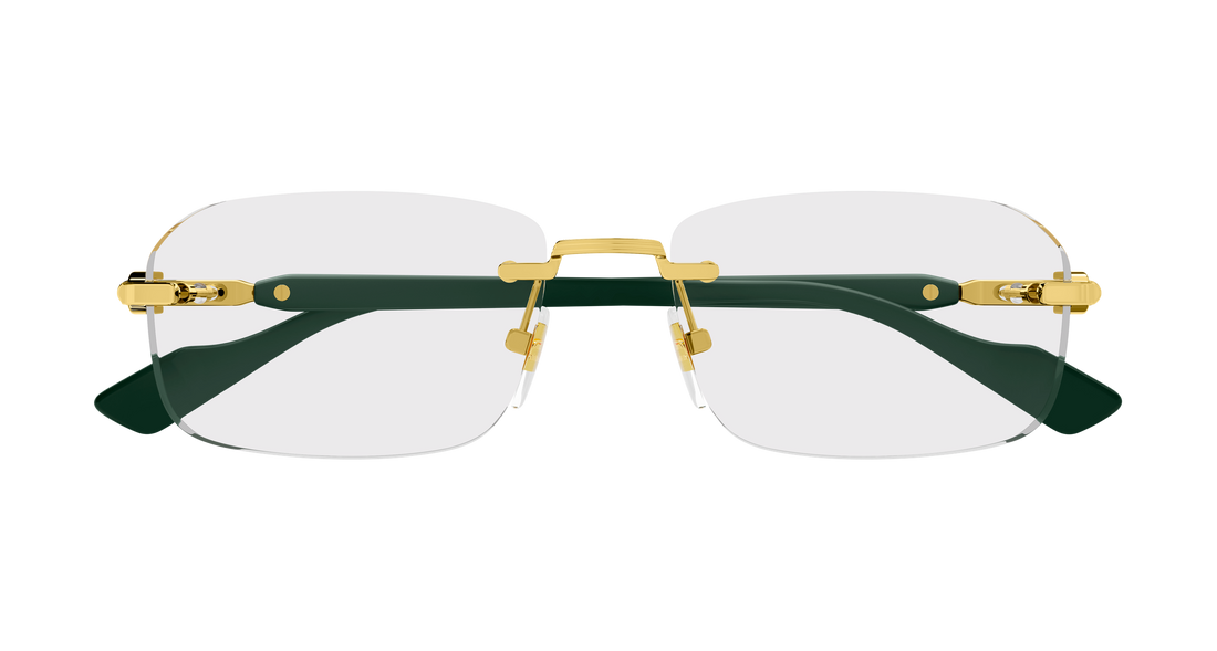 Dioptrijske naočale gucci gg1221o 005 dorado rectangular / squared masculino veličina 56mm - Detaljni prikaz