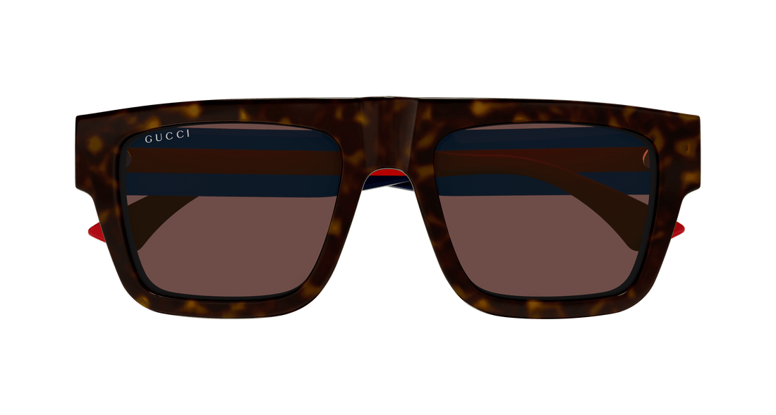 Occhiali da sole gucci gg1868s 002 havana square masculino taglia 53mm - Vista dettagliata