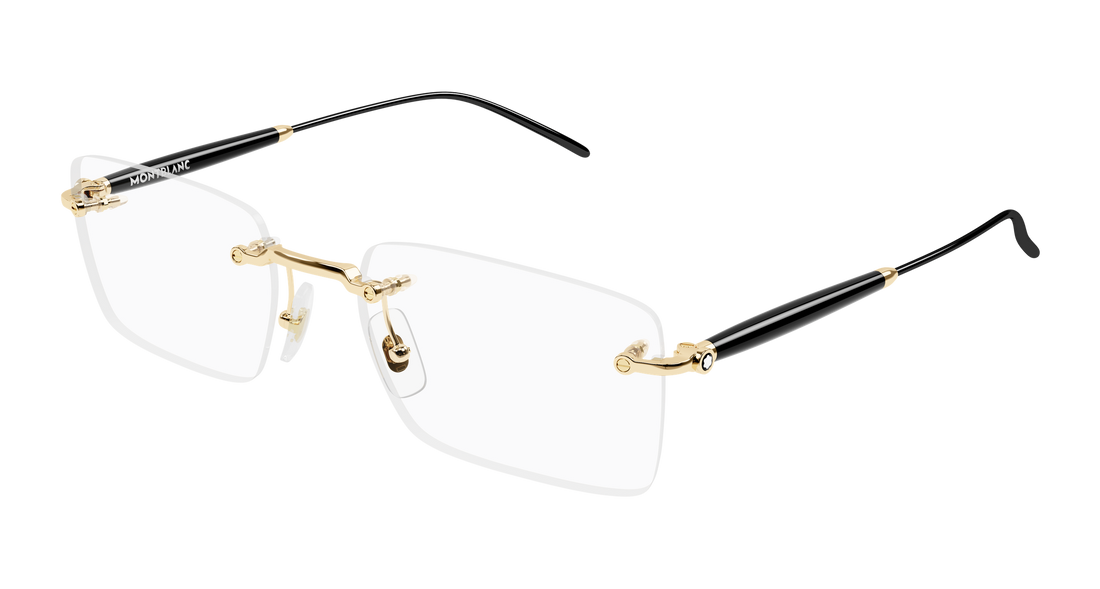 Dioptrijske naočale montblanc mb0411o 001 dorado square masculino veličina 55mm - Glavni prikaz