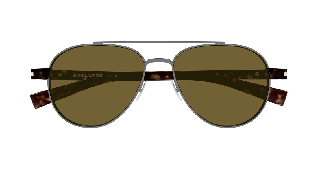 Gafas de sol saint laurent sl 843 004 plateado round/oval/panthos masculino talla 54mm - Vista de detalle
