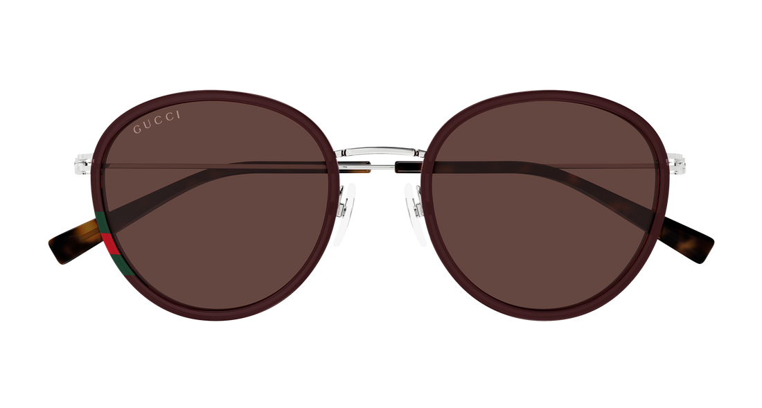 Solglasögon gucci gg1849s 004 marron round femenino storlek 51mm - Detaljvy