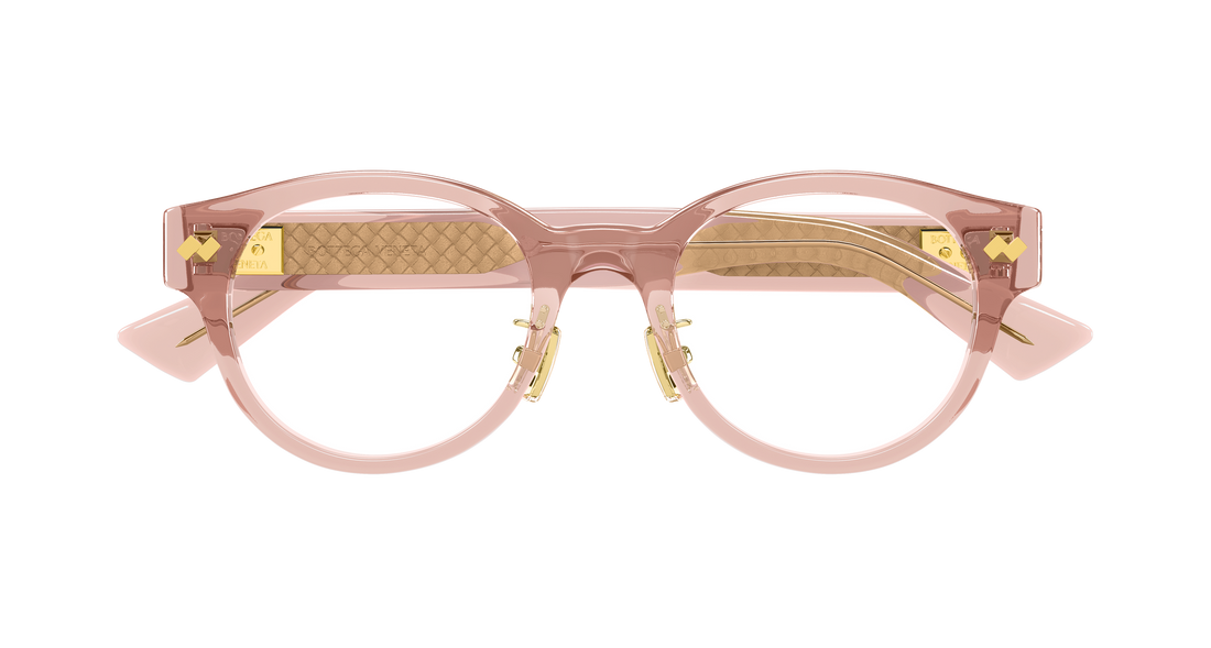Prescription glasses bottega veneta bv1405oa 004 rojo round/oval/panthos masculino size 50mm - Detailed view
