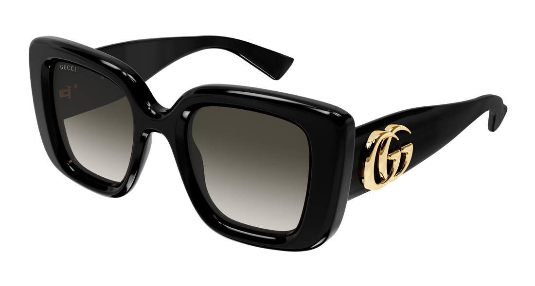Óculos de sol gucci gg1975s 002 negro butterfly femenino tamanho 50mm - Vista principal