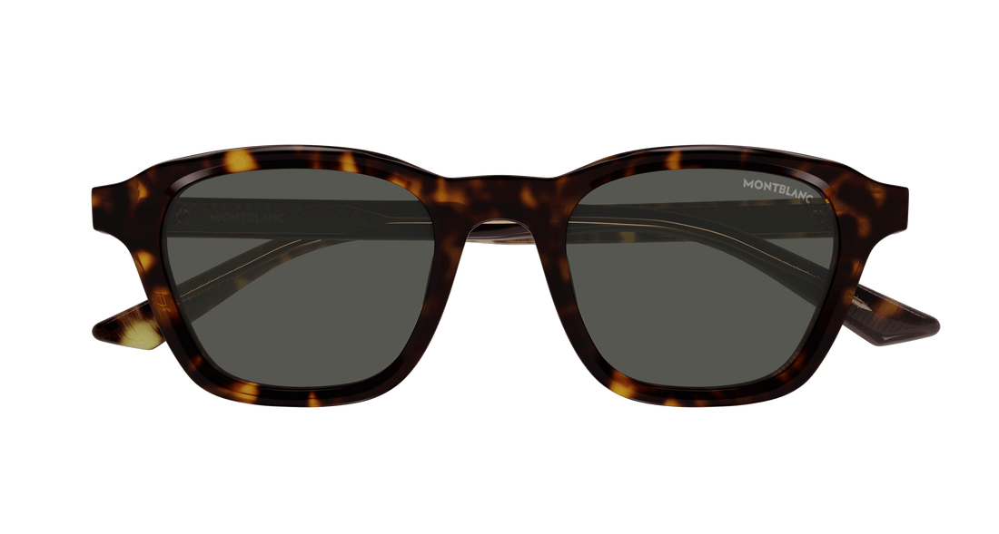 Gafas de sol montblanc mb0384s 002 havana round masculino talla 50mm - Vista de detalle