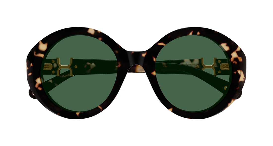 Gafas de sol chloé ch0332s 002 havana round/oval/panthos femenino talla 53mm - Vista de detalle