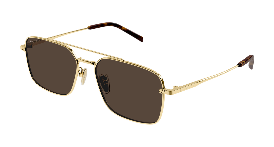 Gafas de sol gucci gg1957sa 002 dorado rectangular / squared masculino talla 58mm - Vista principal