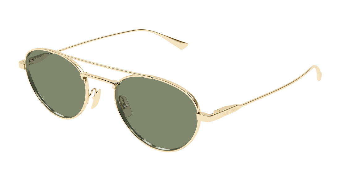 Óculos de sol saint laurent sl 97 004 dorado round/oval/panthos femenino tamanho 51mm - Vista principal