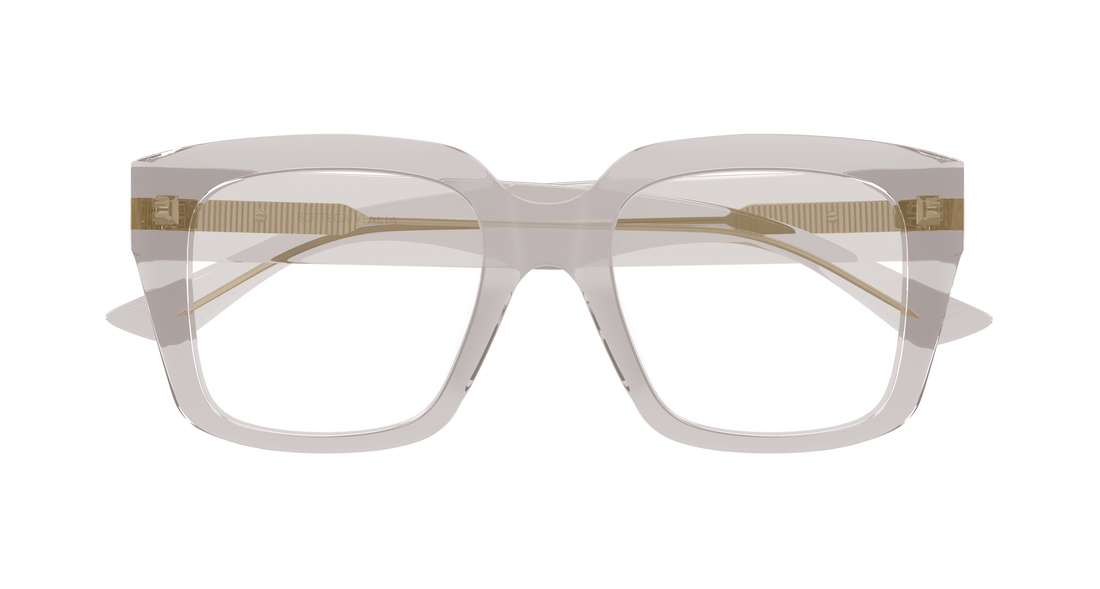 Óculos graduados bottega veneta bv1409o 004 gris rectangular / squared femenino tamanho 51mm - Vista de detalhe