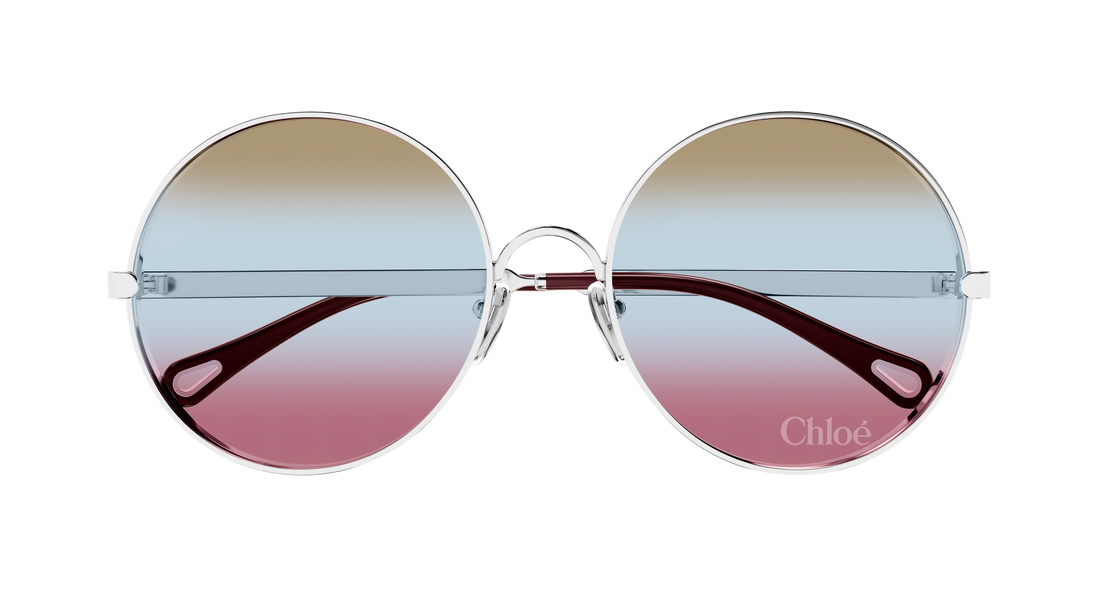 Lunettes de soleil chloé ch0321s 003 plateado round femenino taille 59mm - Vue détaillée