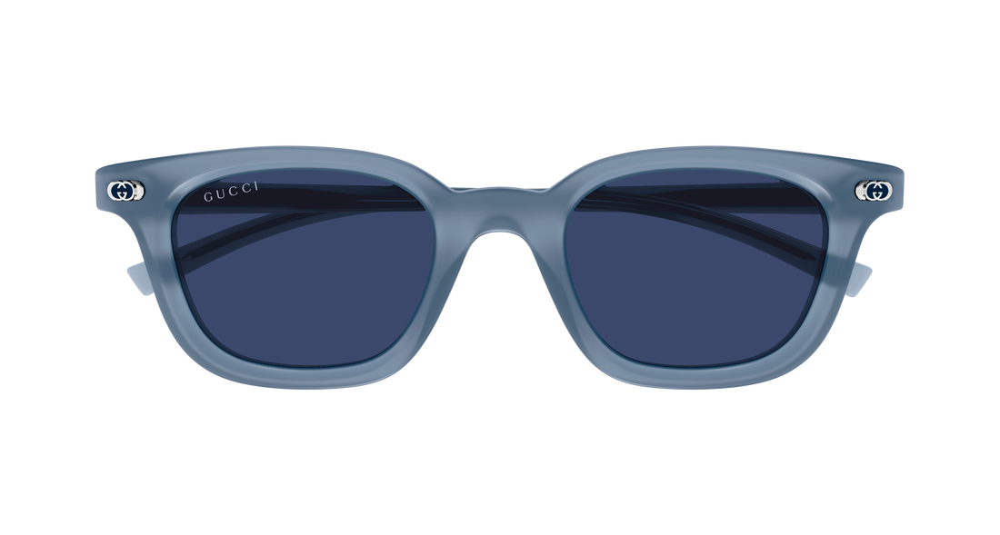 Occhiali da sole gucci gg1946s 004 azul round/oval/panthos masculino taglia 48mm - Vista dettagliata