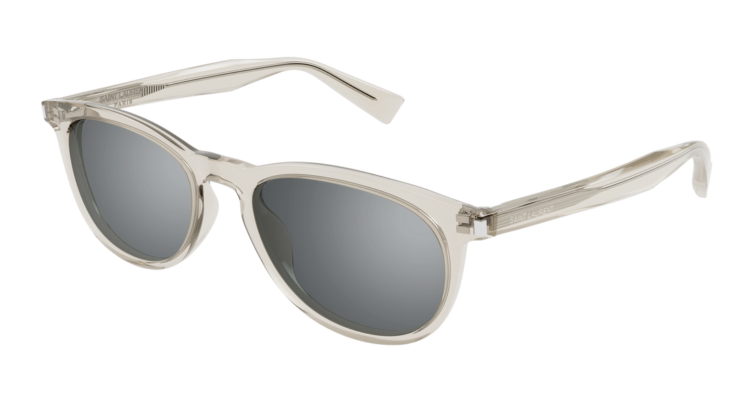 Óculos de sol saint laurent sl 797 004 beige round/oval/panthos femenino tamanho 53mm - Vista principal
