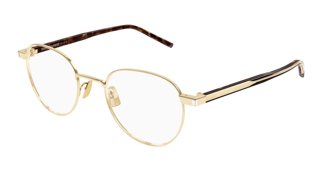 Brillen saint laurent sl 781 002 dorado round unisex größe 49mm - Hauptansicht
