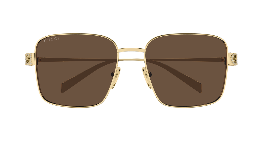 Gafas de sol gucci gg1937s 002 dorado rectangular / squared femenino talla 54mm - Vista de detalle
