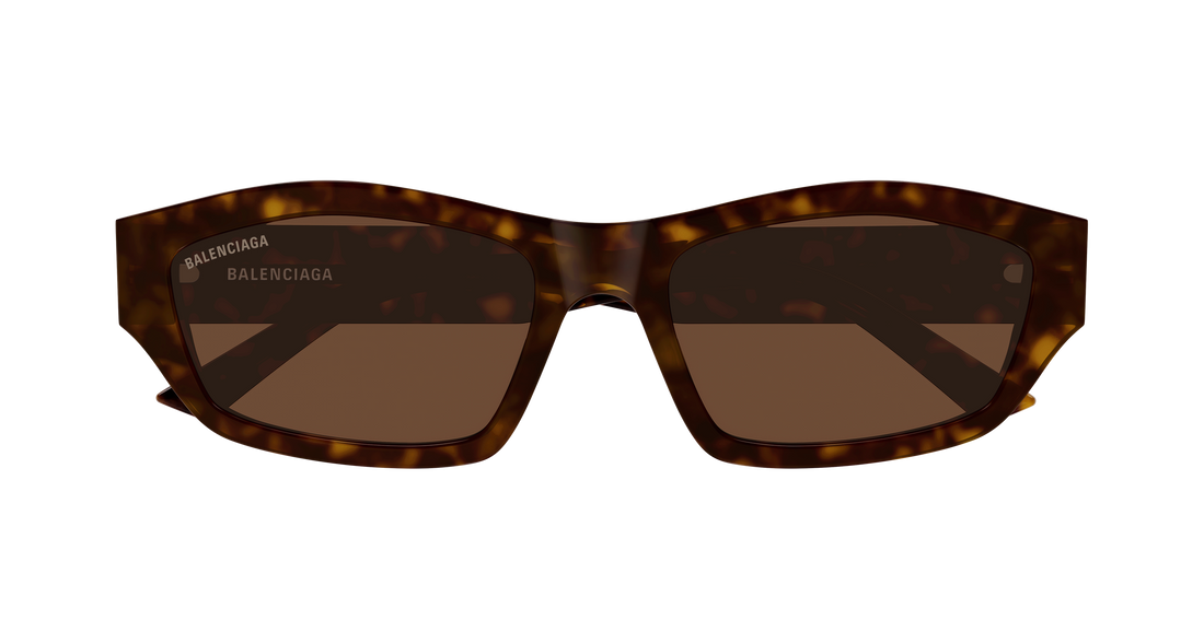 Lunettes de soleil balenciaga bb0448sk 002 havana geometric unisex taille 57mm - Vue détaillée