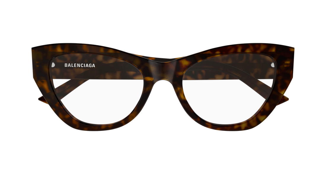 Prescription glasses balenciaga bb0449o 007 havana cat eye femenino size 55mm - Detailed view