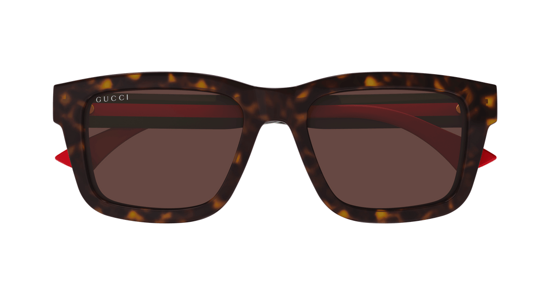 Óculos de sol gucci gg1869s 002 havana square masculino tamanho 53mm - Vista de detalhe