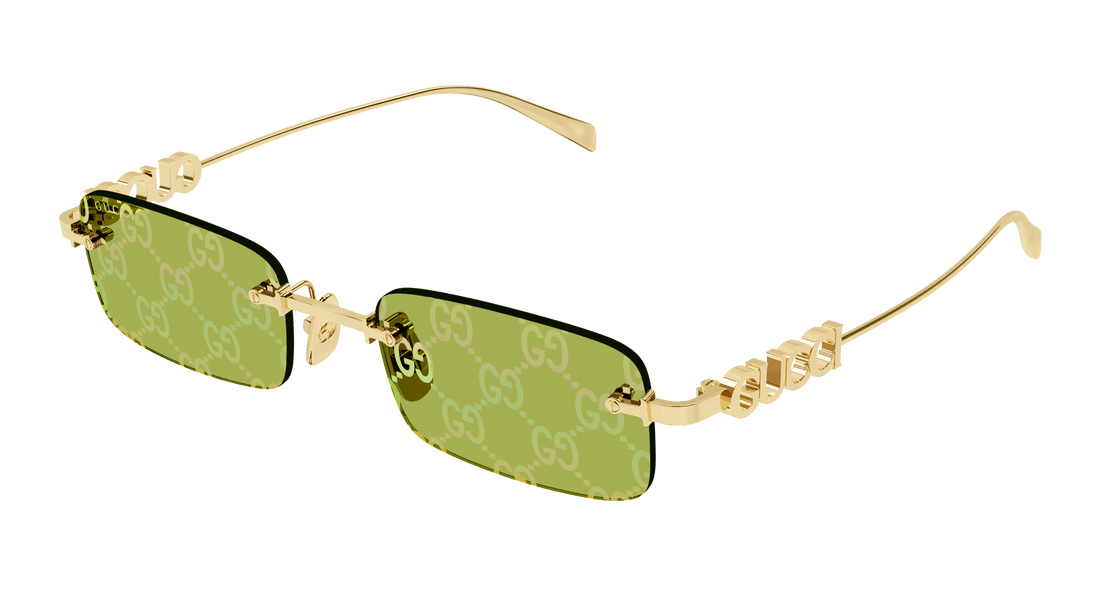 Occhiali da sole gucci gg1808s 002 dorado square masculino taglia 52mm - Vista principale