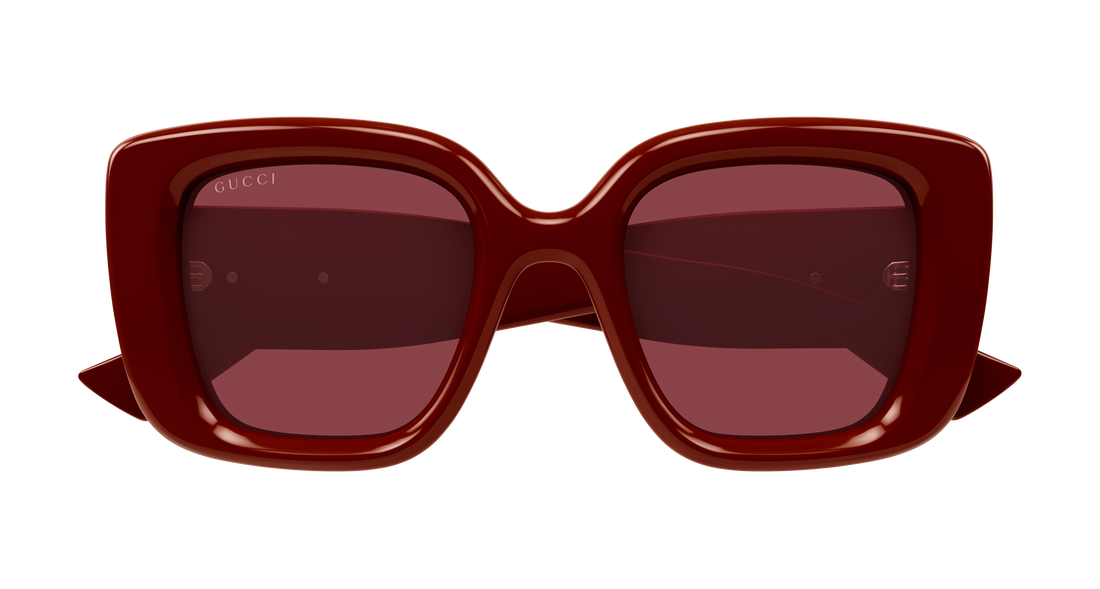 Sunglasses gucci gg1975s 005 burdeos butterfly femenino size 50mm - Detailed view