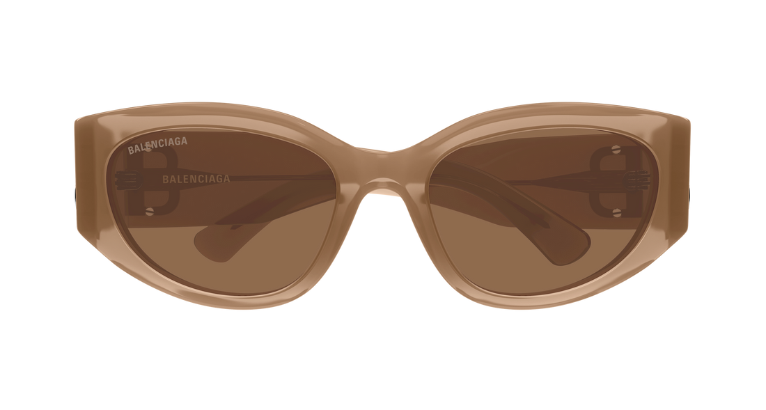 Sunglasses balenciaga bb0324sk 015 marron round/oval/panthos femenino size 55mm - Detailed view