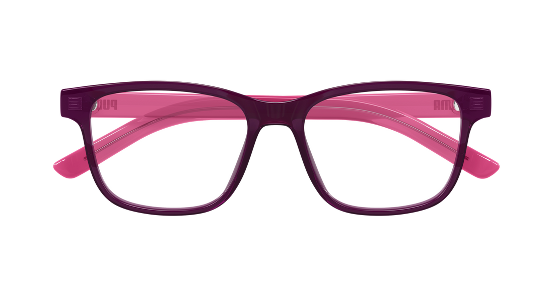 Occhiali da vista puma pj0085o 009 burdeos rectangular / squared infantil taglia 50mm - Vista dettagliata