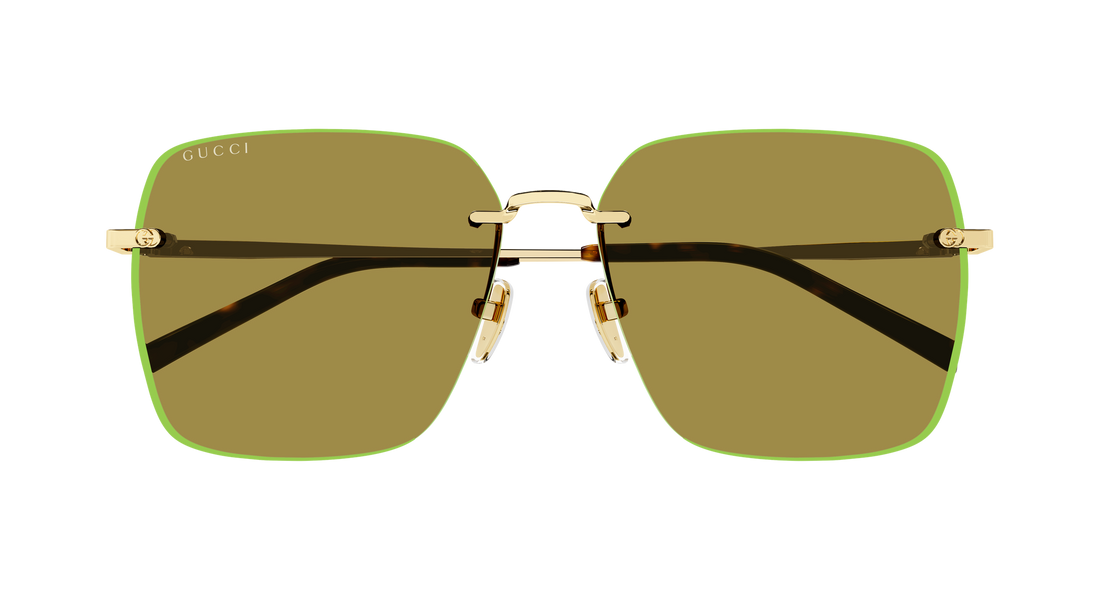 Gafas de sol gucci gg1955sa 004 dorado rectangular / squared femenino talla 60mm - Vista de detalle