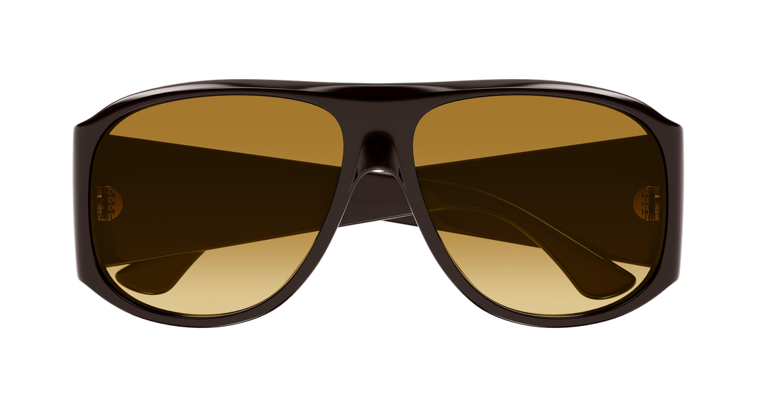 Lunettes de soleil chloé ch0347s 001 marron pilot/navigator femenino taille 60mm - Vue détaillée